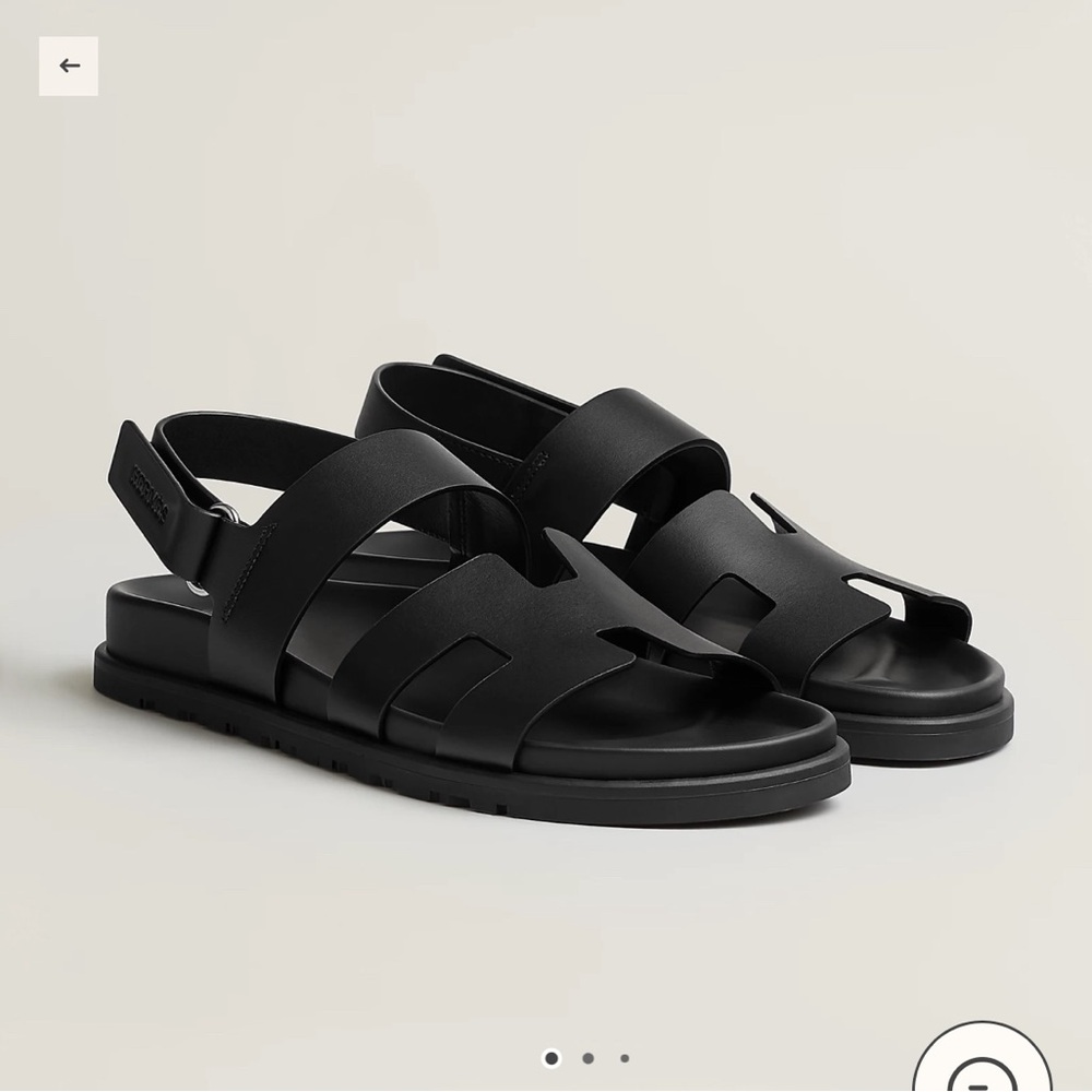Hermes Genius Sandal in Black